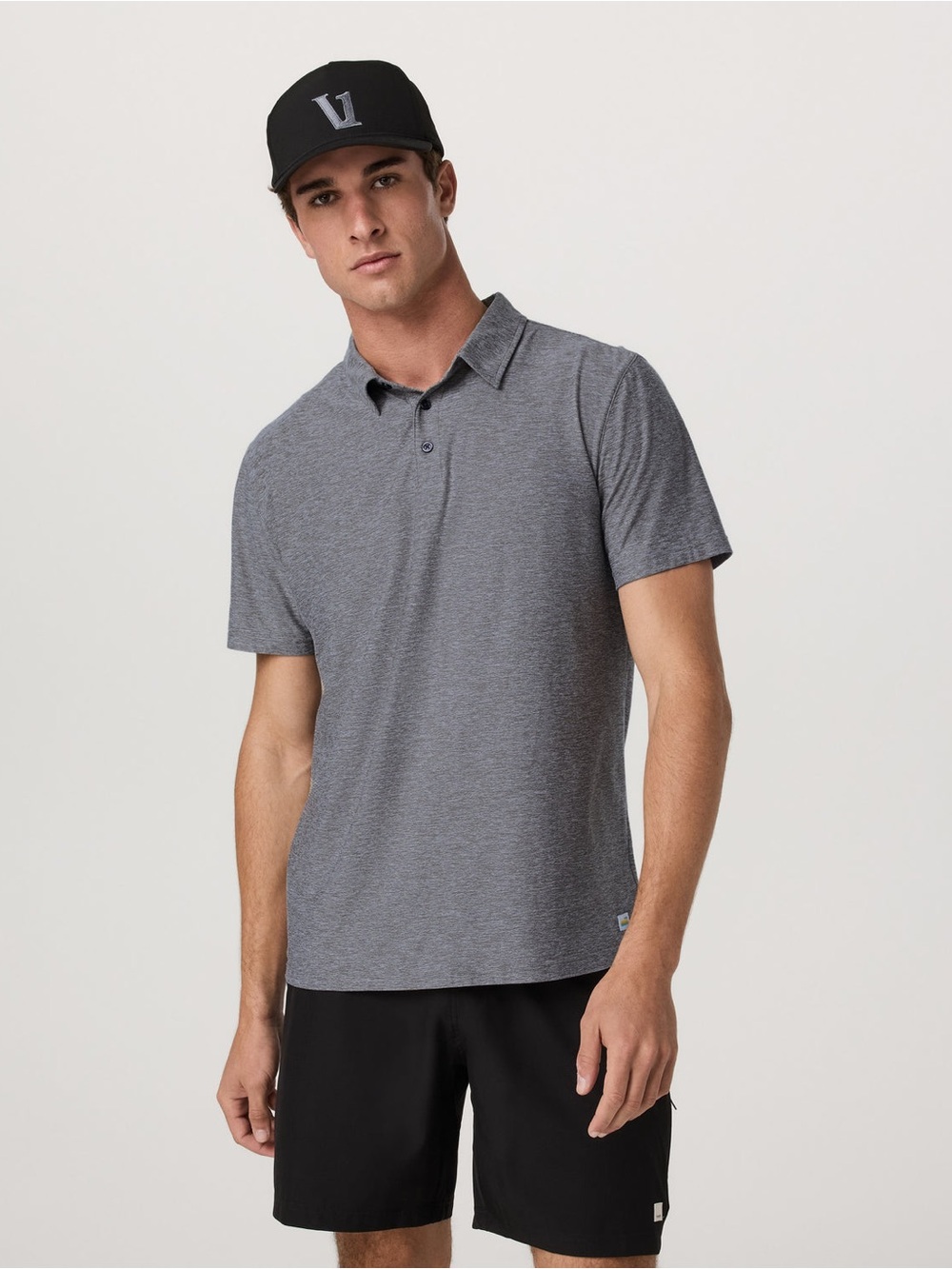 Vuori Strato Tech Polo V188 – Men’s Large | Gray